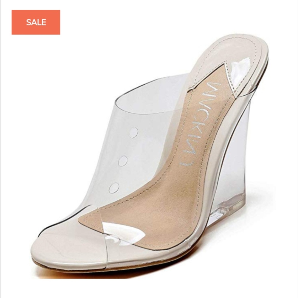 🔥🔥 Firm Clear PVC Wedge Mule - Picture 8 of 8